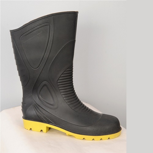 Fortune Forever -13 Black Steel Toe Gum Boot, Size: 10